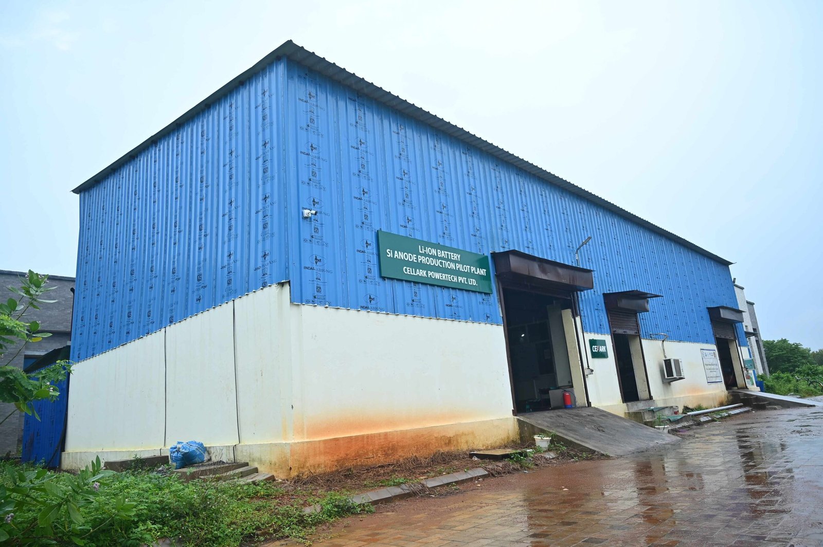 Cellark Si anode pilot plant building