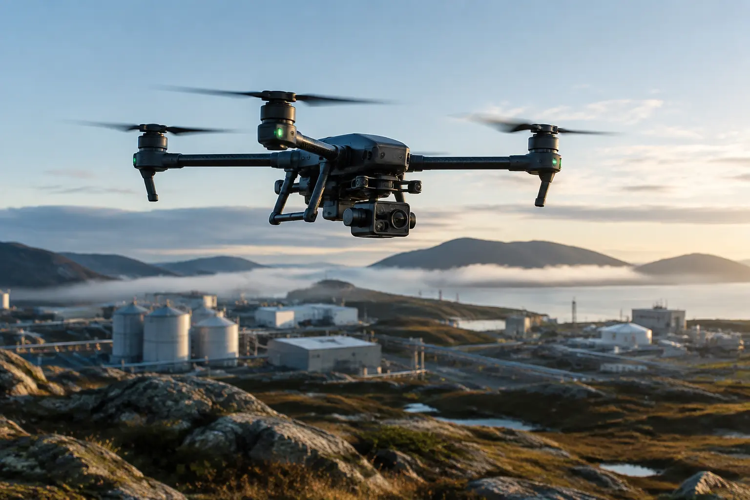 Drone in flight